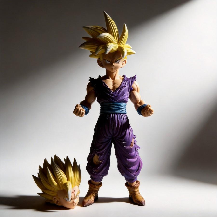 Dragon Ball Z Son Gohan Super Saiyan Damaged Version Anime Figure 24cm PVC Model