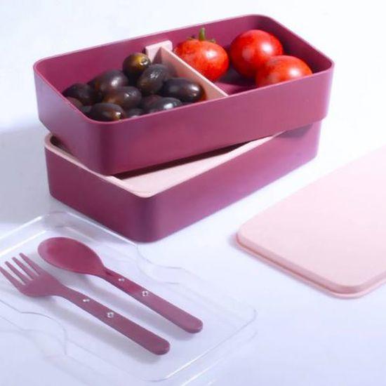 

Saint Belisama Фиолетовый 2-слойный контейнер для хранения продуктов, совместимый с микроволновой печью, ланч-бокс для спортсмена, студента, школы, ланч-бокс на рабочем месте