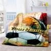 Borussia Dortmund Customize Text Blanket Throw Customizable Blanket Comfortable Great for Office Chair Living Room Nap Couch All-Season Use