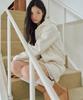 Zero Planet Chloe Velour Skirt Pants [Ivory]