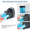 Momentary Horn Button Waterproof Rocker Switch Toggle - ON/OFF Blue LED Light - 12V 20Amp 24V 10Amp, 5 Pin For Automotive Cars Vehicles Marine Boats