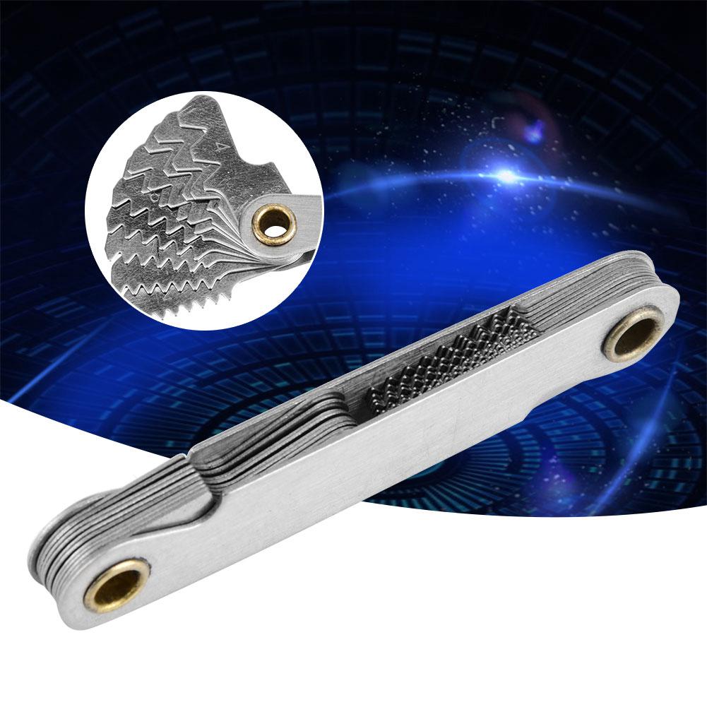 Imperial 55 Degrees  Stainless Steel Screw Measuring Thread Pitch Gauge