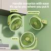 1200mAh Rechargeable USB Desk Fan 5 Speed 3 Level Night Light Quiet Cooling Fan for Home Office Bedroom Dorm Outdoor Use