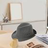 Hemming Wide Brim Breathable Holes Folding Jazz Hat Mid-aged Men Outdoor Sun Hat Fashion Accessories