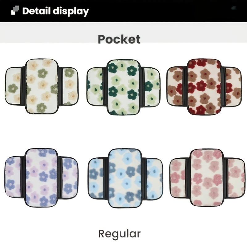 Cute Warm Plush Car Armrest Box Cover - Center Console Arm Cushion Automobile Interior Decoration Pads