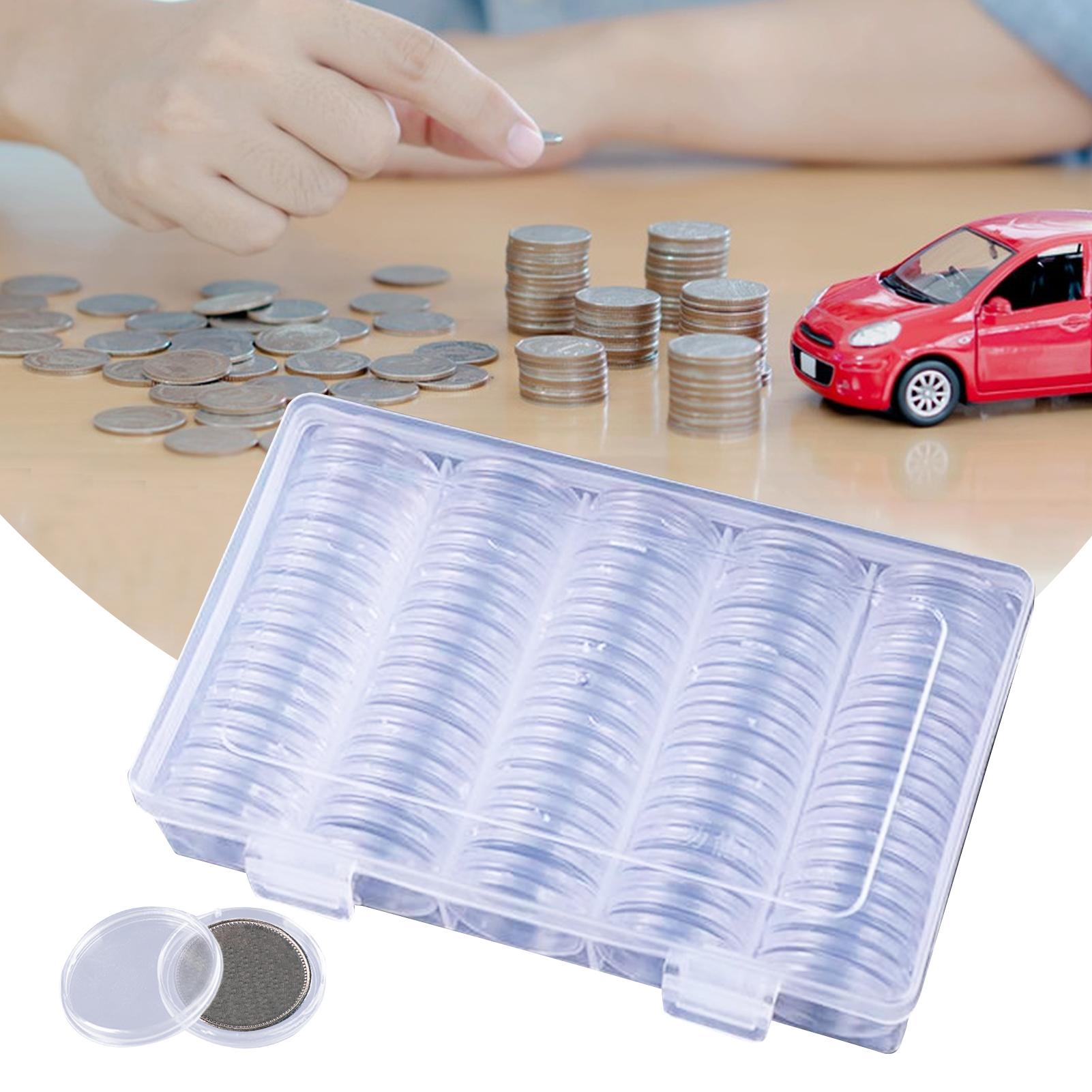 

27Mm Transparent Coin Cases Coin Storage Capsules Protection Box Container Holder Coin Collect Box Case Collect CN