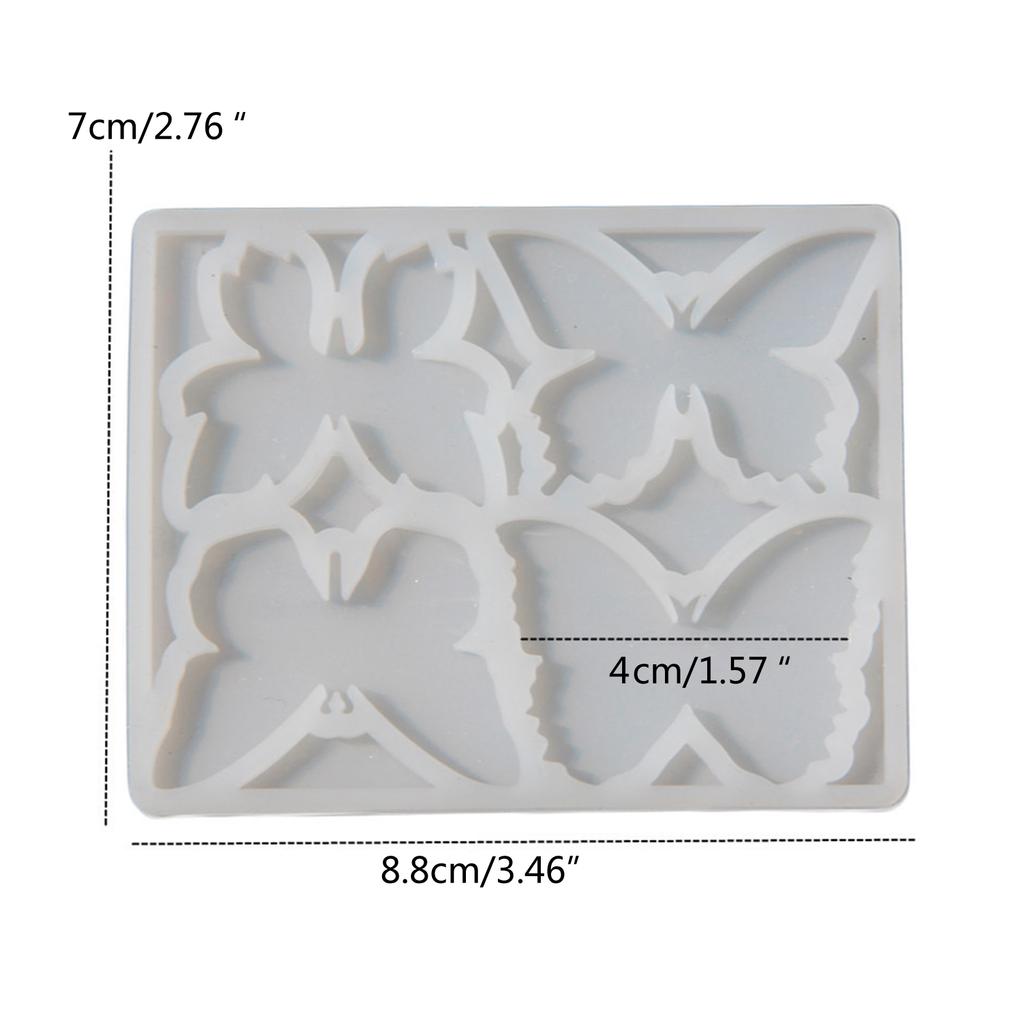 Crystal Epoxy Resin Mold Butterfly Earrings Pendants Casting Mold Silicone Mould DIY Crafts Jewelry Making Tools