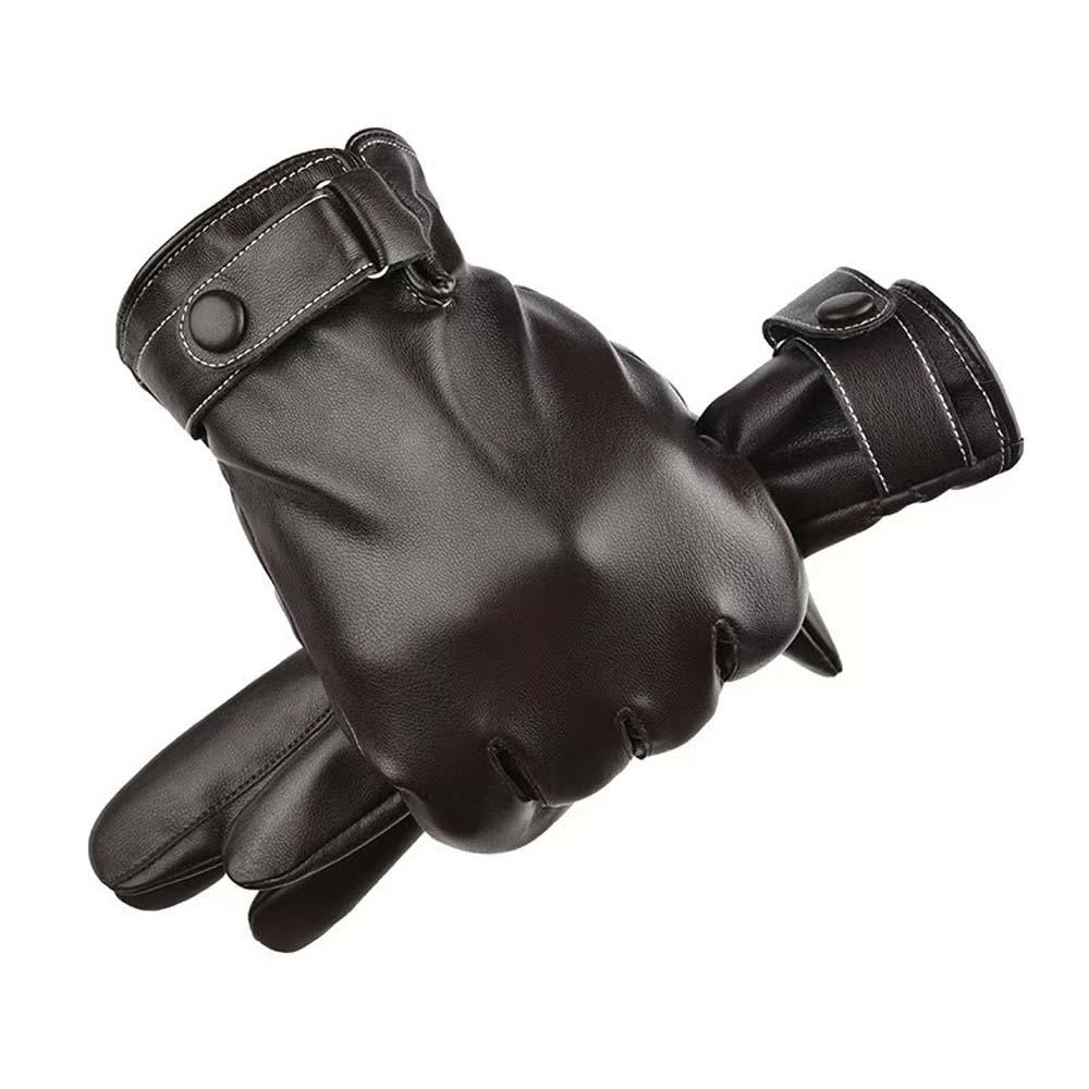 1pair Waterproof PU Anti-cold Gloves  Men Finger Mittens Gift Windproof Mittens  Women
