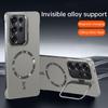 Ultra Thin Metal Lens Holder Frameless for Magsafe Magnetic Phone Case for Samsung Galaxy S26 Ultra S25 Plus S24 FE Matte Cover