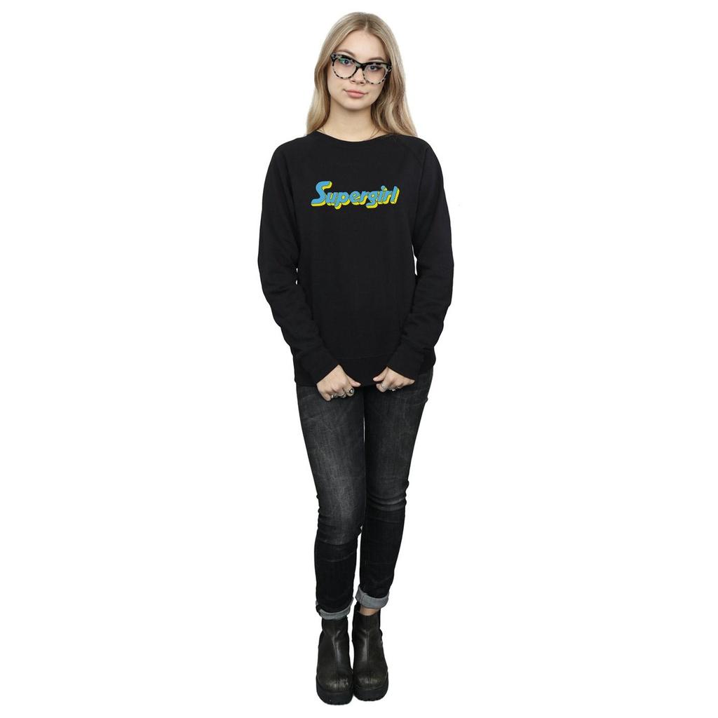DC Comics Womens/Ladies Supergirl Text Logo Sweatshirt