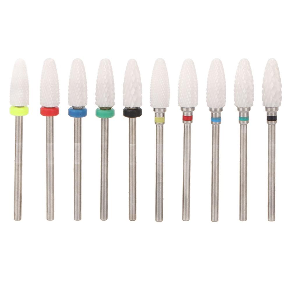 10pcs Multi-purpose For Grinding, Cleaning And Polishing Nail Drill Bits Organizer