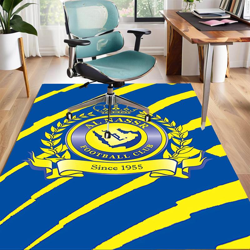 1pc Football Team Design Area Rug - Non-Slip, Soft & Cozy Floor Mat for Living Room, Bedroom, Office - Indoor/Outdoor Decorative Carpet
