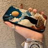 Cartoon Ente Katze Hülle für Apple iPhone 17 Pro Max 15 Pro 7 8 XR XS MAX 14 11 16 13 12 Air Funda Handyhülle