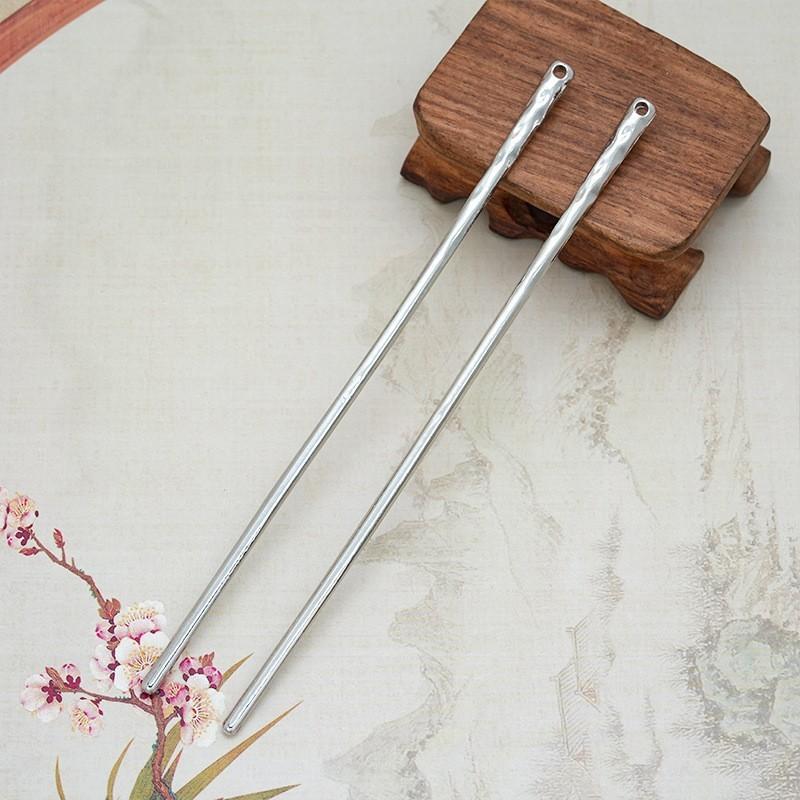 Alloy Straight Stick Hairpin, Female Back Head Disc Hair Artifact, High-End Hairpin, Simple And Fashionable, Modern Ball Head Hairpin