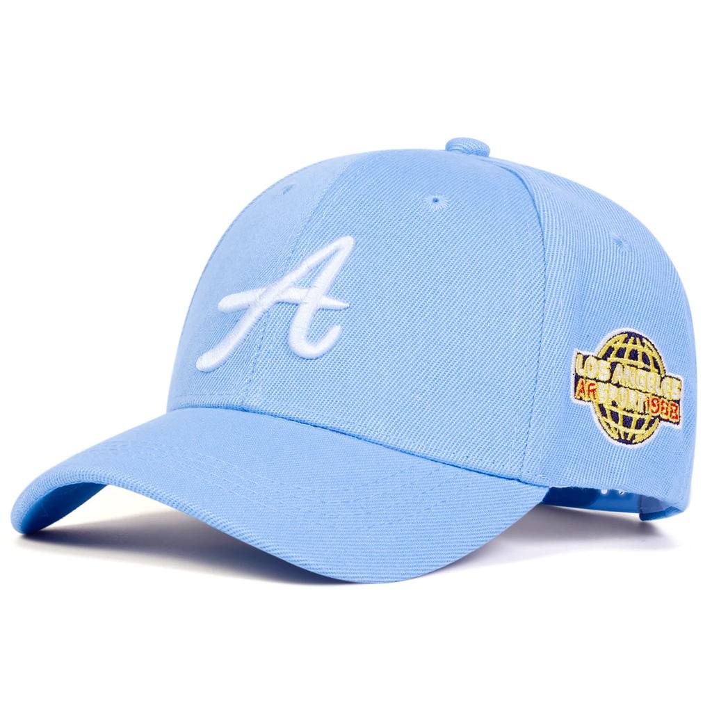 Unisex A Letter Embroidery Side Earth Baseball Caps Spring Autumn Outdoor Adjustable Casual Hats Sunscreen Hat