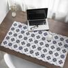 Protective Vinyl Mat for Desk and Table Geometric Retro Pattern 120X60 Cm