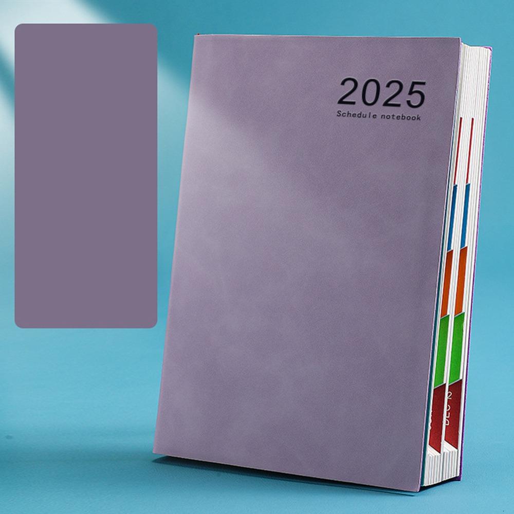 PU 2025 Planner Notebook Thicken Schedule Planner Notepad 2025 A5 Agenda Notebook School Office