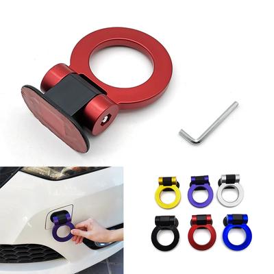 ABS Auto Styling Anhänger Haken Aufkleber Dekoration Auto Auto Hinten Vorne Anhänger Simulation Racing Ring Fahrzeug Abschlepphaken