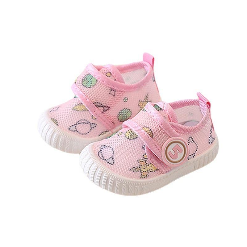 Baby Breathable Mesh Walking Shoes Infant & Toddler Pre-Walking Shoes 0-3 Years, Unisex Lightweight First Walkers