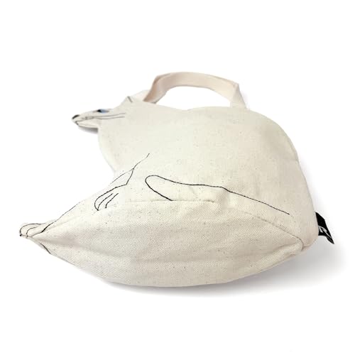 [Rootote] 1110 Cat-shaped Small Tote Bag EU Deli Sitting Cat-A (02 Blue Gray)