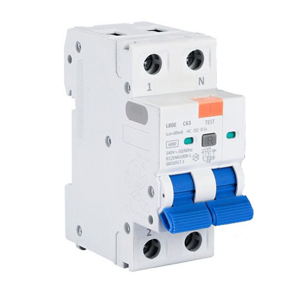 Electrical Safety FI Circuit Breaker Electrical Safety Enhancement 6kA Breaking Capacity High-Resistance Material