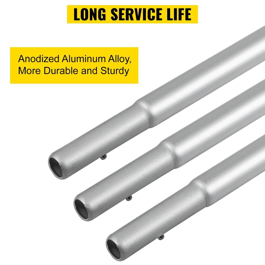 Advertising Flag Pole, 12 X Feather Flag Bundles with Ground Spike, 16 Ft Windless Flag Pole Sets with Ground Mounting Stake, 6pcs Swooper Flag Pole