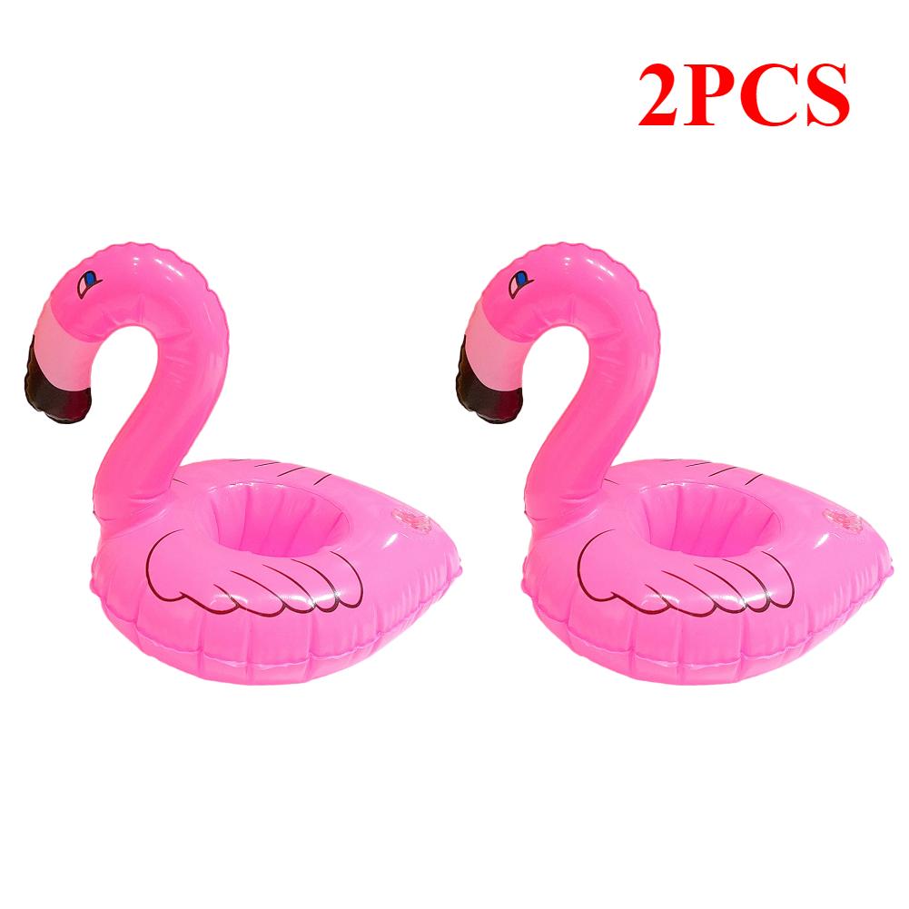 1-20 Pcs Tropical Flamingo Party Decoration Cup Holder Pvc Water Float Inflatable Drink Cup for Adults Pool Drinkware Tray Decor