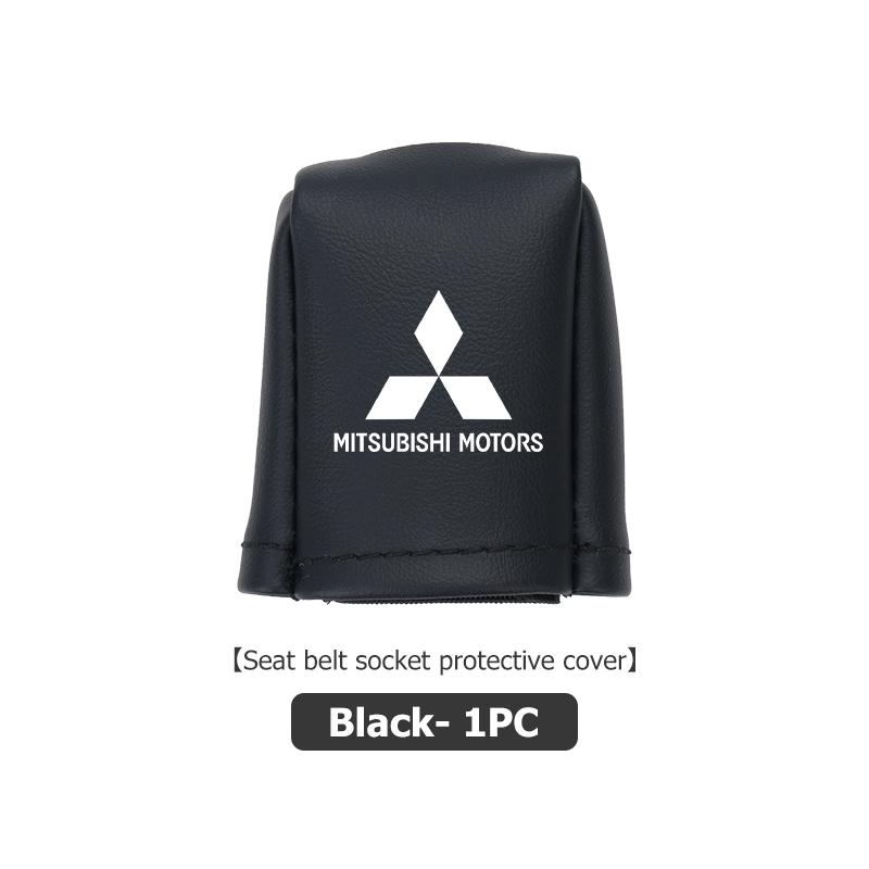 Car Seat Belt Buckle Protective Cover Safety Belt Plug Clip Case For Mitsubishi Outlander Pajero Sport Lancer EX ASX L200