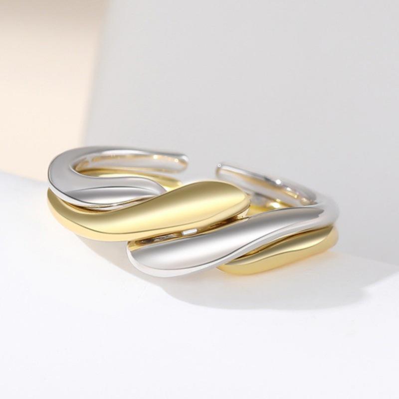 Adjustable Open Wave Ring for Women – Fashionable, Cool Temperament, Stackable Index Finger Ring