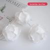 White Glitter Petal Foam Christmas Ball Ornaments for Tree Decorations