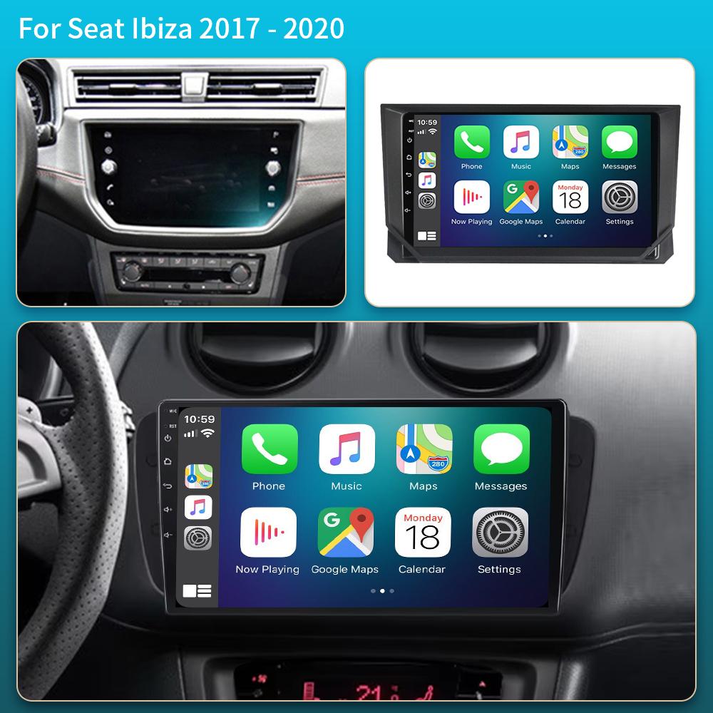Android 16 Car Radio For SEAT Ibiza 2017 2018 2019 2020 Carplay Navigation GPS Multimedia Player WiFi+5G Stereo Auto Head Unit