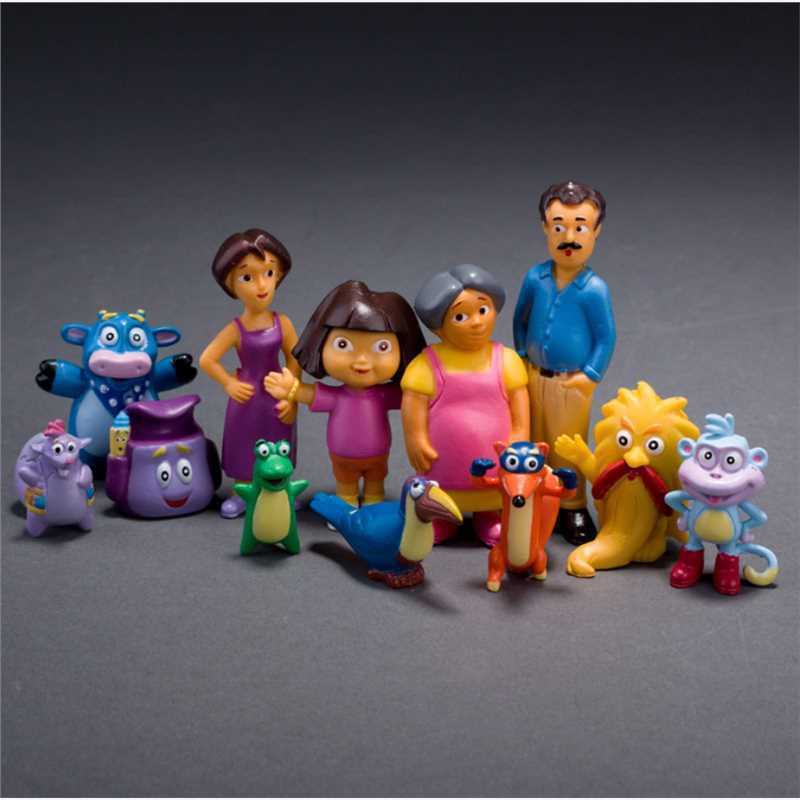 Bubble Guppies And Dora The Explorer Model Ornament With Cartoon Design For Party Decor And Play