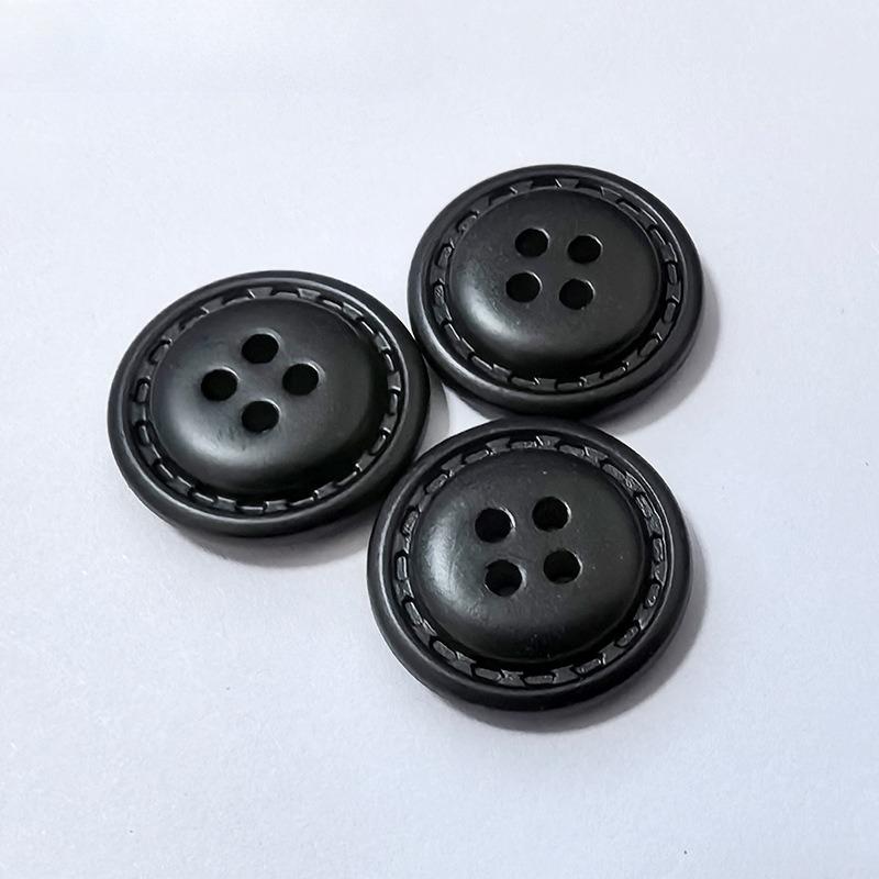 10ks Kulaté 4-dírkové knoflíky 15/20/25mm Odolné ABS plastové knoflíky Knoflíky na kabát svetr