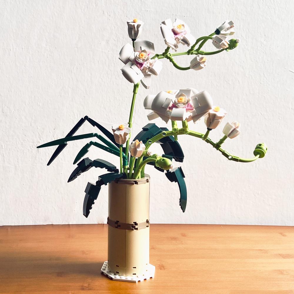 

Конструктор «Букет цветов орхидеи», креативный проект по строительству деревьев бонсай для взрослых, набор строительных блоков для растений, игрушка-стебель, 588 предметов