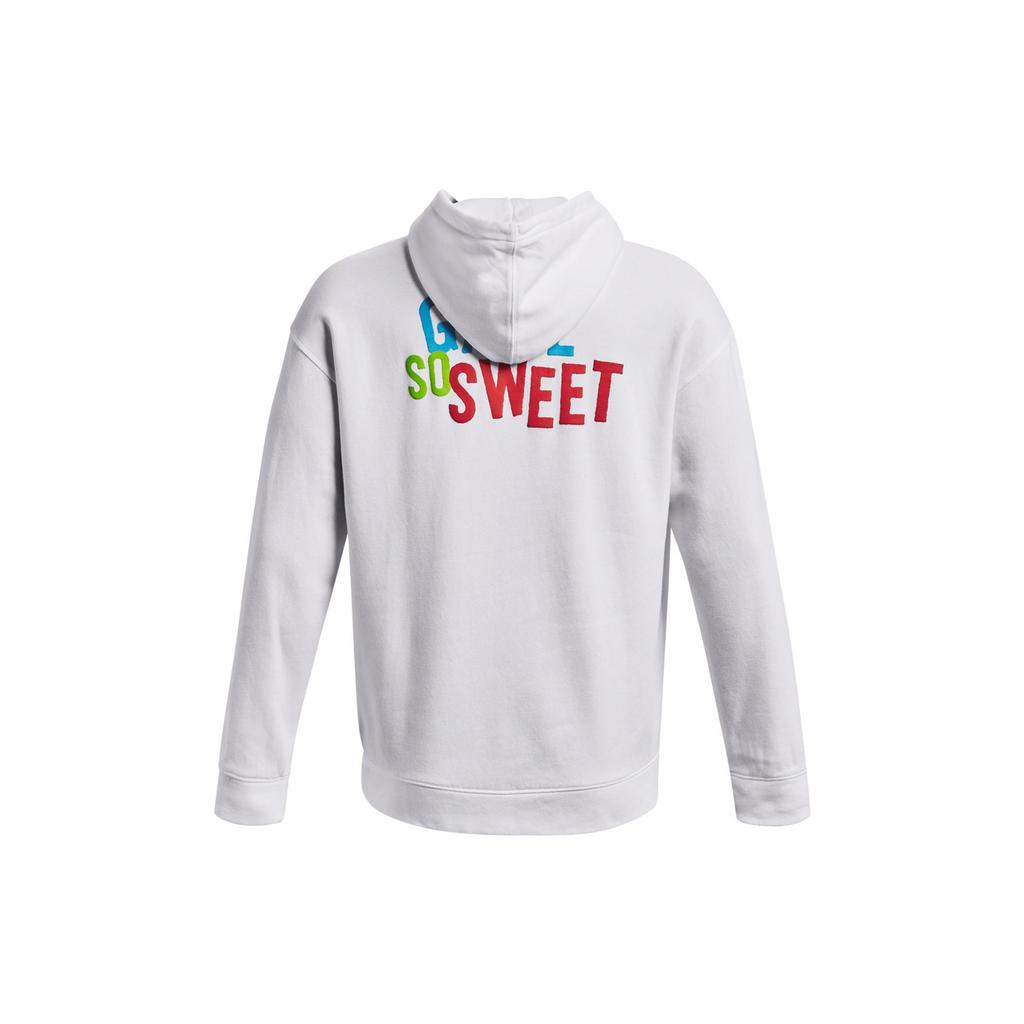 Under Armour Sweatshirts Men's White Hooded Moderate Regular 1374310-100