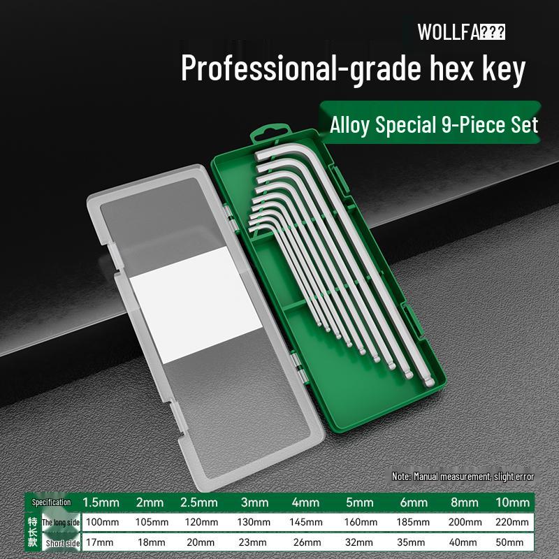 Hexagon Screwdriver Set: 6-Point Extended Handle (H2.5, H3, H6)