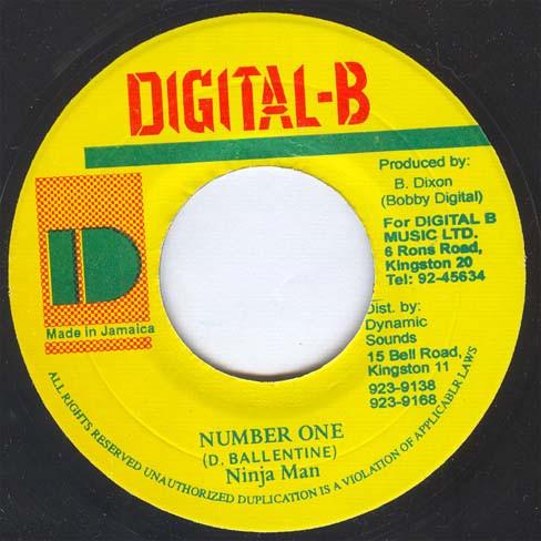 7inch Record NINJAMAN - Number One NOOE Digital-B Jamaica Reggae, Ska & Dub Used