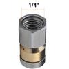 Rotating nozzle N11 (3 holes at the back), for cleaning sewers with a 1/4F hose for a pressure washer