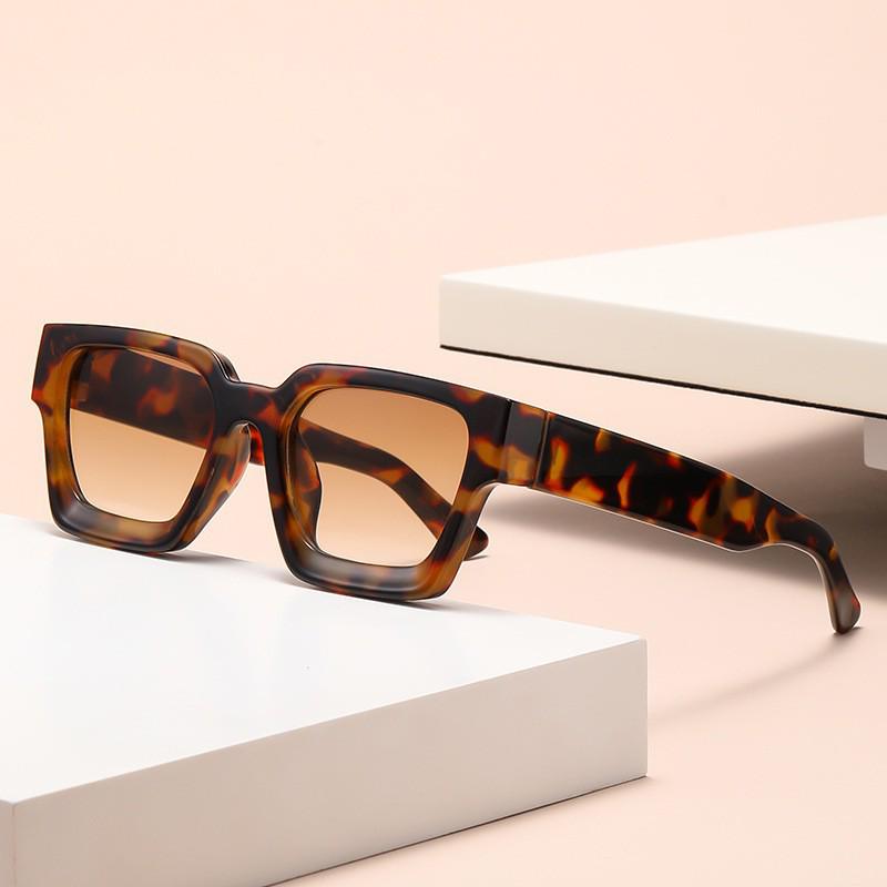 High-End Women's Square Frame UV Protection Sunglasses - Classic & Versatile Street Style