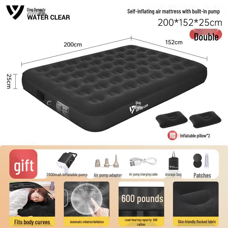 Series Clear Automatic Inflatable Double Camping Mattress