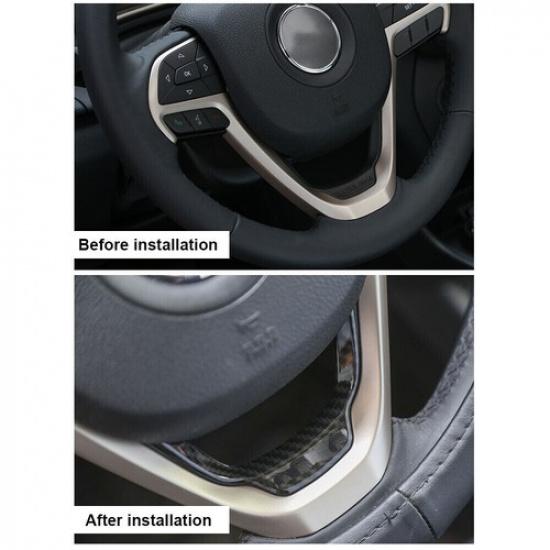 Car Steering Wheel Moulding Trim Cover for Jeep Grand Cherokee/Cherokee 2014-19