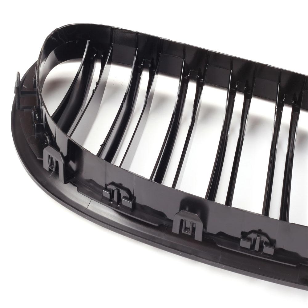 Pulleco A Pair Car Front Kidney Grille Grills Glossy Black For BMW F01 F02 F03 F04 740i 750i 7 Series 2009-2016 Auto Accessories