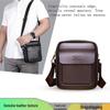 Men's High-Grade Leather Crossbody Bag - Casual & Business Single Shoulder Vertical Backpack