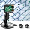 PROFESSIONELLES DIGITALES MIKROSKOP 2000x 12MP 11-LED HD-BILDSCHIRM 7" 32GB MicroSD