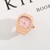 Anelli Orologio da Dito Vintage Y2K per Donne Uomini Orologio al Quarzo Mini Orologio Coppia Punk Cinturino Elastico Anello Orologio Mini Regalo