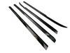BRIGHTZ Ultra Mirror Black Plated Stainless Steel Window Moulds for Toyota Vellfire (4-Piece Set) 20/25 (ANH20W, ANH25W, GGH20W, GGH25W, ANH, GGH,