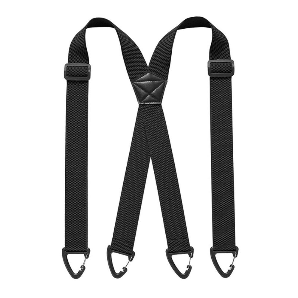 Tirantes de Trabajo de Alta Resistencia 3,8 cm de Ancho Antideslizantes Tipo X con 4 Pinzas de Agarre Elegantes Ajustables Tirantes Regalo para Hombre