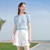 Betu Women's Lyocell Knit Short Sleeve Top