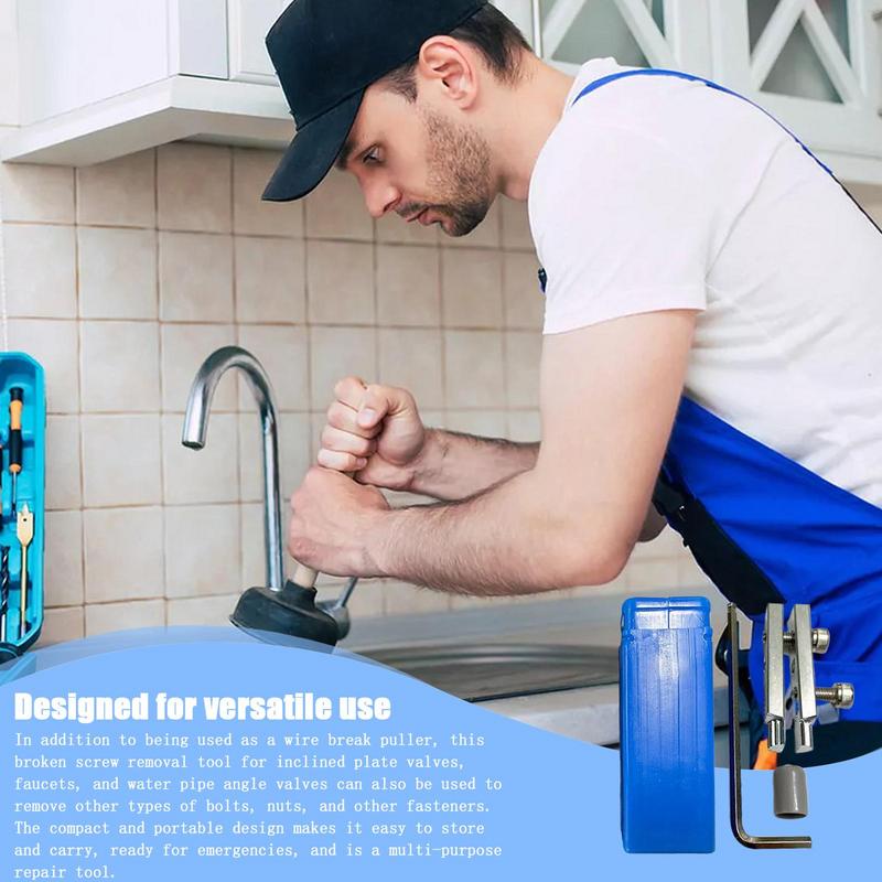 Stripped Pipe Remover Damaged Water Pipe Grab Pulling Tool Stripped Faucet Screw Extraction Plumbing Supplies For Plumber