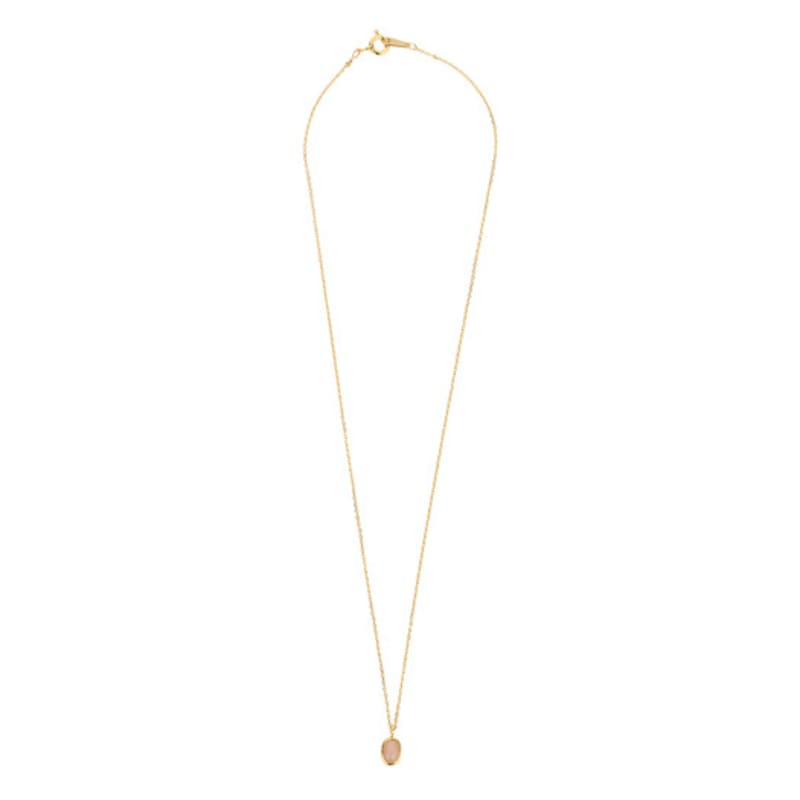 Charmy 16k Gold Plated Peach Moonstone-necklace